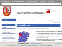 Tablet Screenshot of bip.kleczew.pl